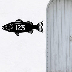Custom Fish Address Sign