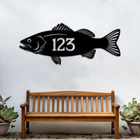 Custom Fish Address Sign