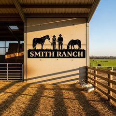 Custom Ranch Metal Sign