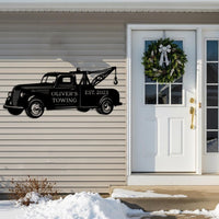 Tow Truck Metal Sign