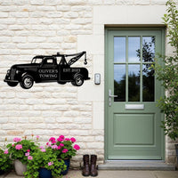 Tow Truck Metal Sign