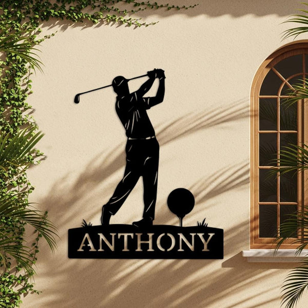 Golf Name Sign