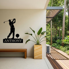Golf Name Sign