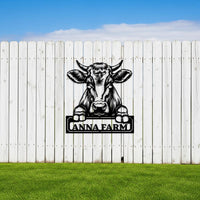 Cow Farm Sign