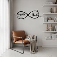 Infinity Heart Name Sign