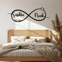 Infinity Heart Name Sign