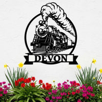 Steam Train Name Sign