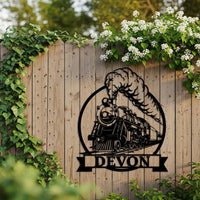 Steam Train Name Sign