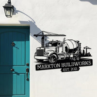 Custom Concrete Truck Sign