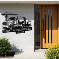 Custom Concrete Truck Sign