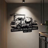 Custom Concrete Truck Sign
