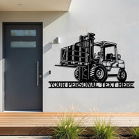 Custom Forklift Metal Sign