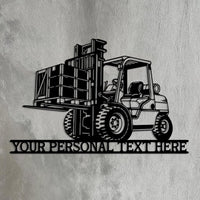 Custom Forklift Metal Sign