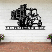 Custom Forklift Metal Sign