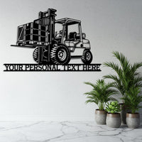Custom Forklift Metal Sign