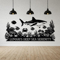 Underwater Reef Metal Sign