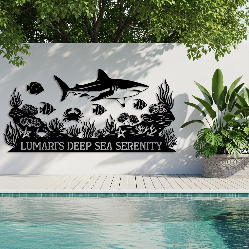 Underwater Reef Metal Sign