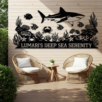 Underwater Reef Metal Sign