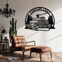 Custom Lumberjack Metal Sign