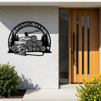 Custom Lumberjack Metal Sign