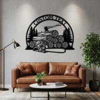 Custom Lumberjack Metal Sign