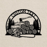Custom Lumberjack Metal Sign
