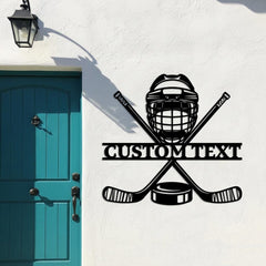 Custom Hockey Name Sign