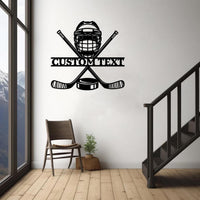 Custom Hockey Name Sign