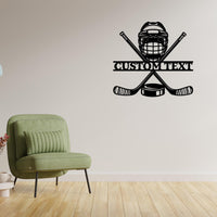 Custom Hockey Name Sign