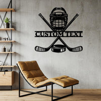 Custom Hockey Name Sign