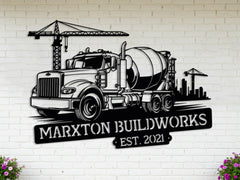 Custom Concrete Truck Sign