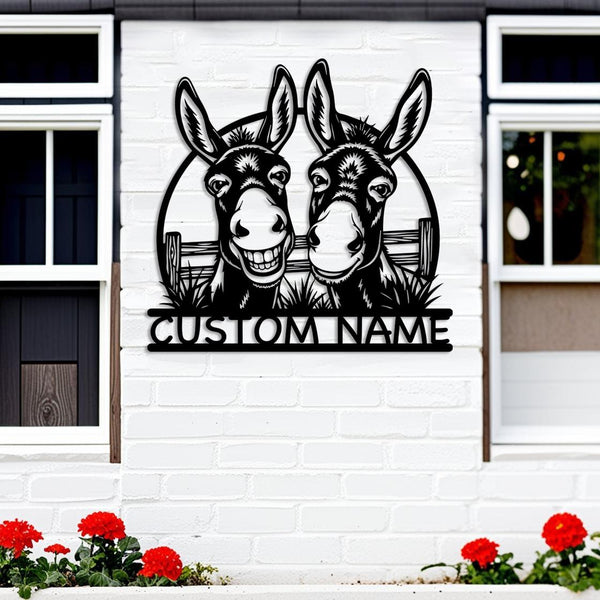 Funny Donkey Couple Sign