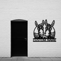Funny Donkey Couple Sign