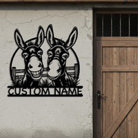 Funny Donkey Couple Sign