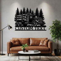 Custom Logging Truck Sign