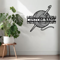 Custom Yarn Ball Sign