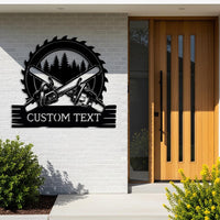 Custom Chainsaw Metal Sign