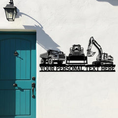 Custom Construction Equipment Sign
