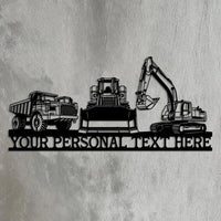 Custom Construction Equipment Sign