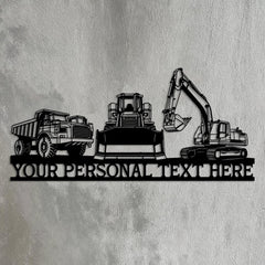 Custom Construction Equipment Sign