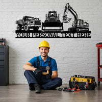 Custom Construction Equipment Sign