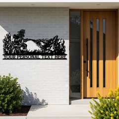 Custom Firefighter Metal Sign