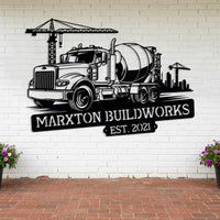 Custom Concrete Truck Sign