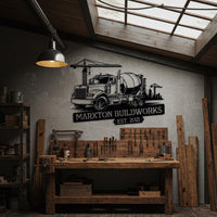 Custom Concrete Truck Sign