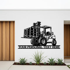 Custom Forklift Metal Sign