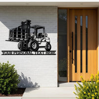 Custom Forklift Metal Sign