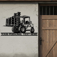 Custom Forklift Metal Sign