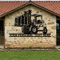 Custom Forklift Metal Sign