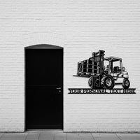 Custom Forklift Metal Sign