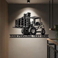 Custom Forklift Metal Sign
